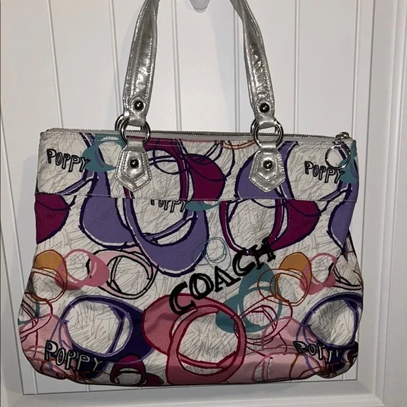 Coach Poppy Multicolor Tote Bag - Picture 4 of 6